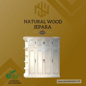 Lemari Pakaian Pintu 4 Duco White