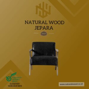 Kursi Cafe Minimalis Retro Jati Natural