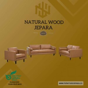 Sofa tamu minimalis vintage klasik kayu jati