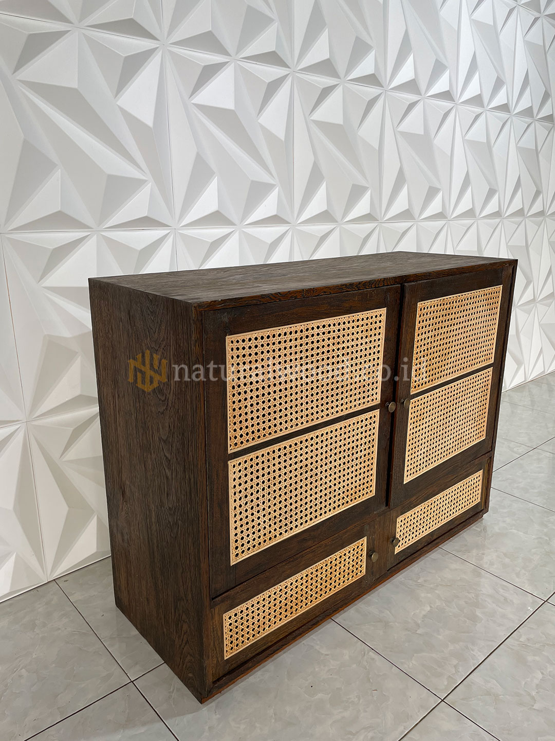Buffet rattan kayu jati minimalis (3)