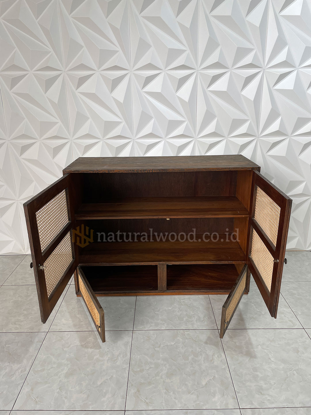 Buffet rattan kayu jati minimalis (5)