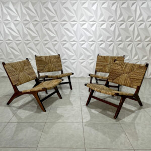 Kursi anyaman kayu jati minimalis skandinavia (1)