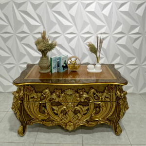 Meja Bufet Tv Kayu Jati Klasik Mewah Elegan (1)
