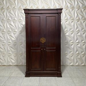 Lemari Pakaian Minimalis Kayu Solid 2 Pintu Pilihan
