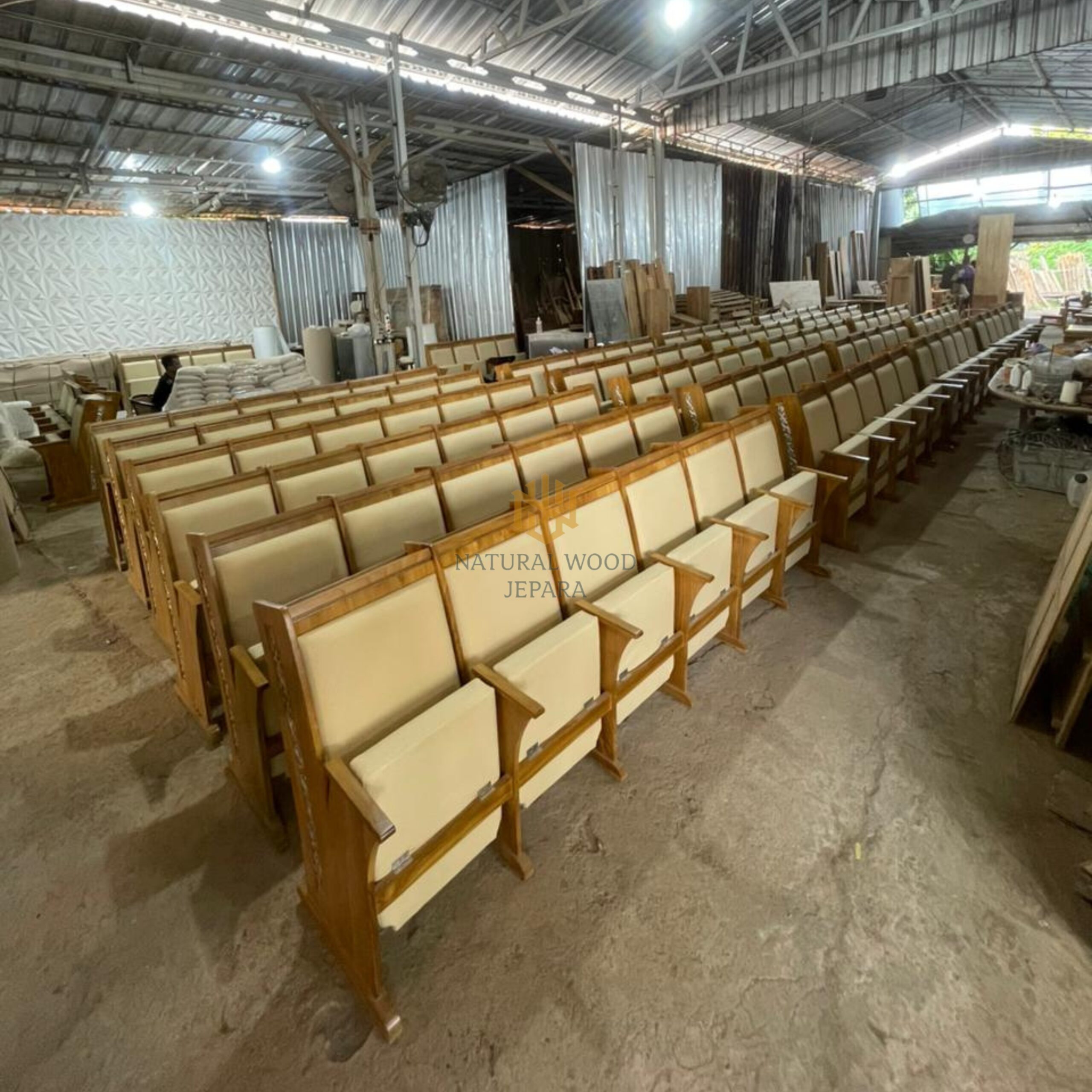 Bangku Gereja Jati Custom Klasik Minimalis