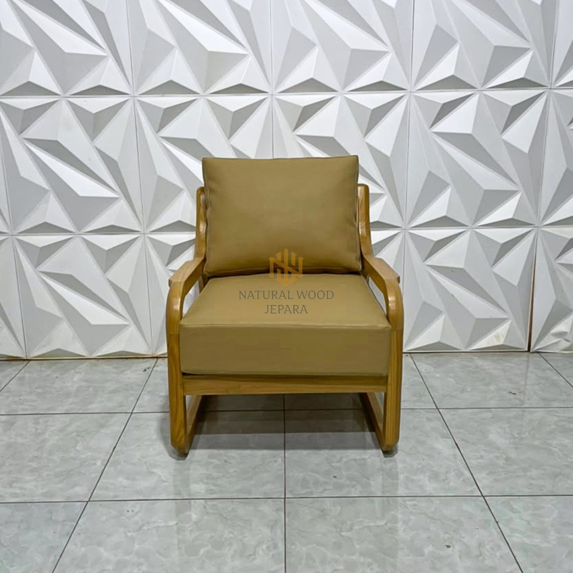 Set Ruang Tamu Retro Minimalis Kursi Sofa Kayu Jati Mix Rotan
