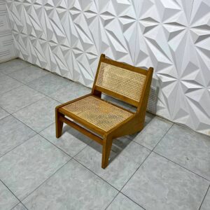 Kursi Rotan Kayu Jati Outdoor Santai Minimalis