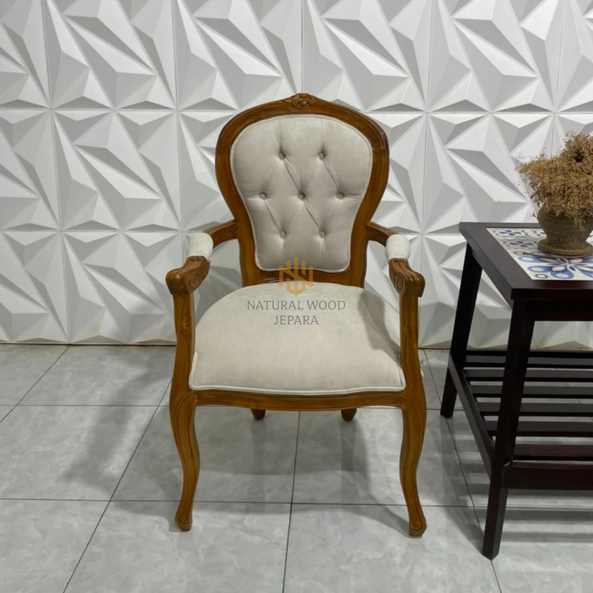Set Kursi Teras Classic Vintage Kayu Jati Custom